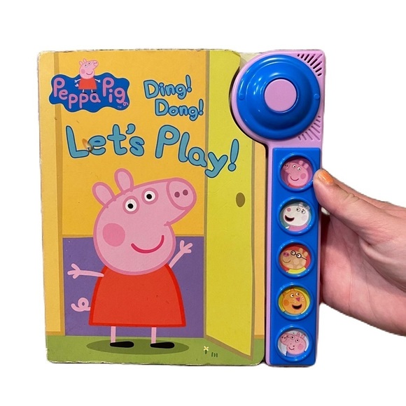 Peppa Pig Let's Play Sound Book - Pink and Blue Button Music Noise - Picture 1 of 3